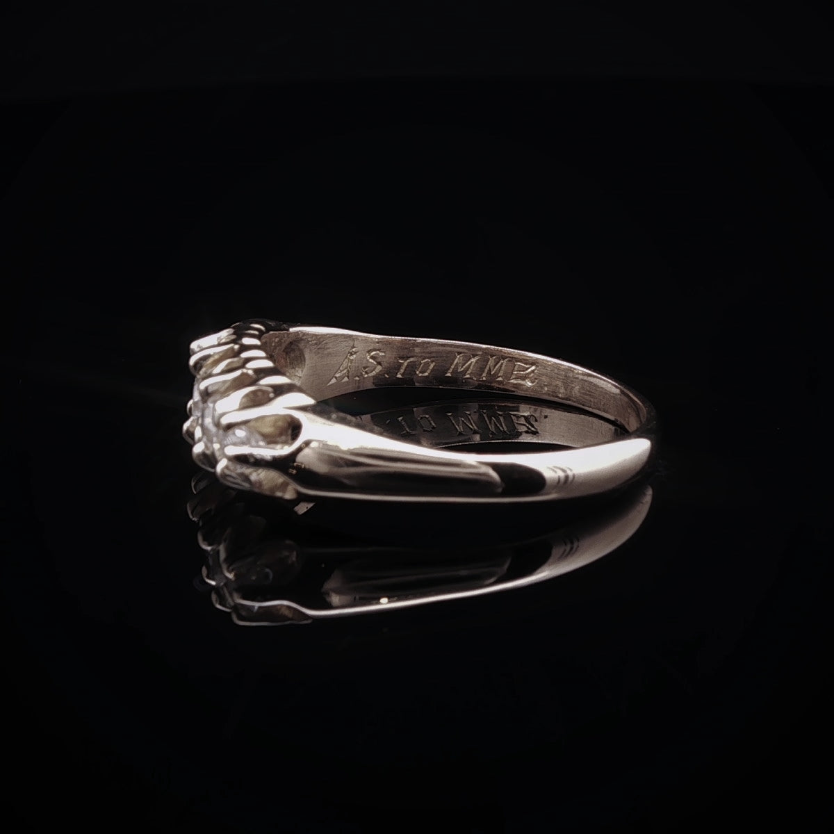Antique 18ct Yellow Gold  Five Stone Old Cut Diamond Ring