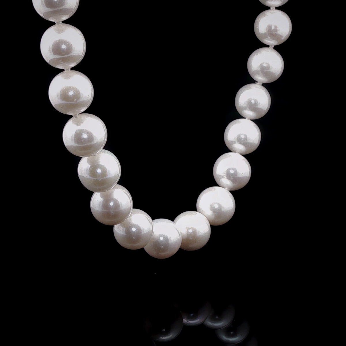 Freshwater Pearl Necklace with Sterling Silver Magnetic Clasp, 11-12mm
