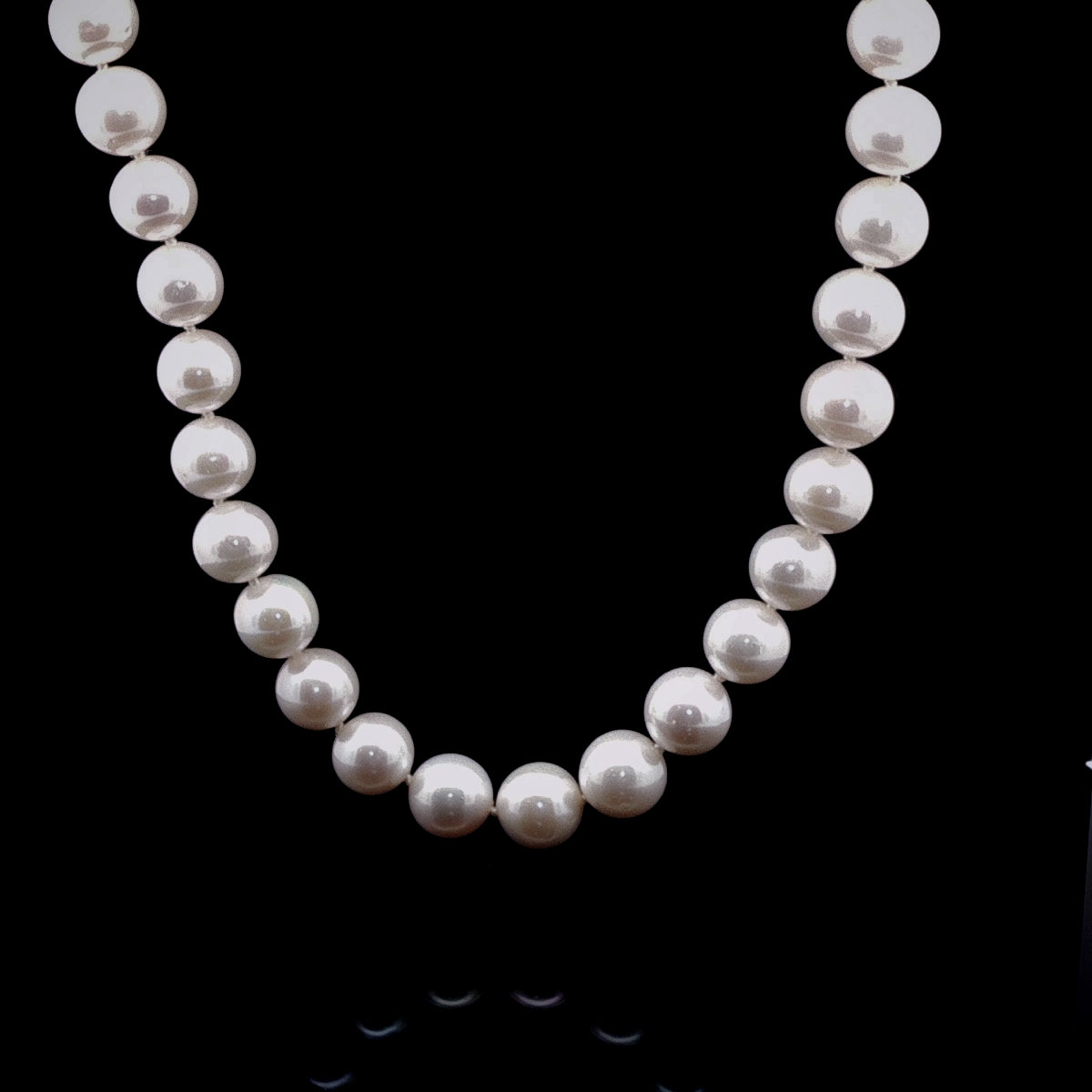 Freshwater Pearl Necklace with Sterling Silver Magnetic Clasp, 11-12mm