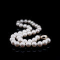 Freshwater Pearl Necklace with Sterling Silver Magnetic Clasp, 11-12mm