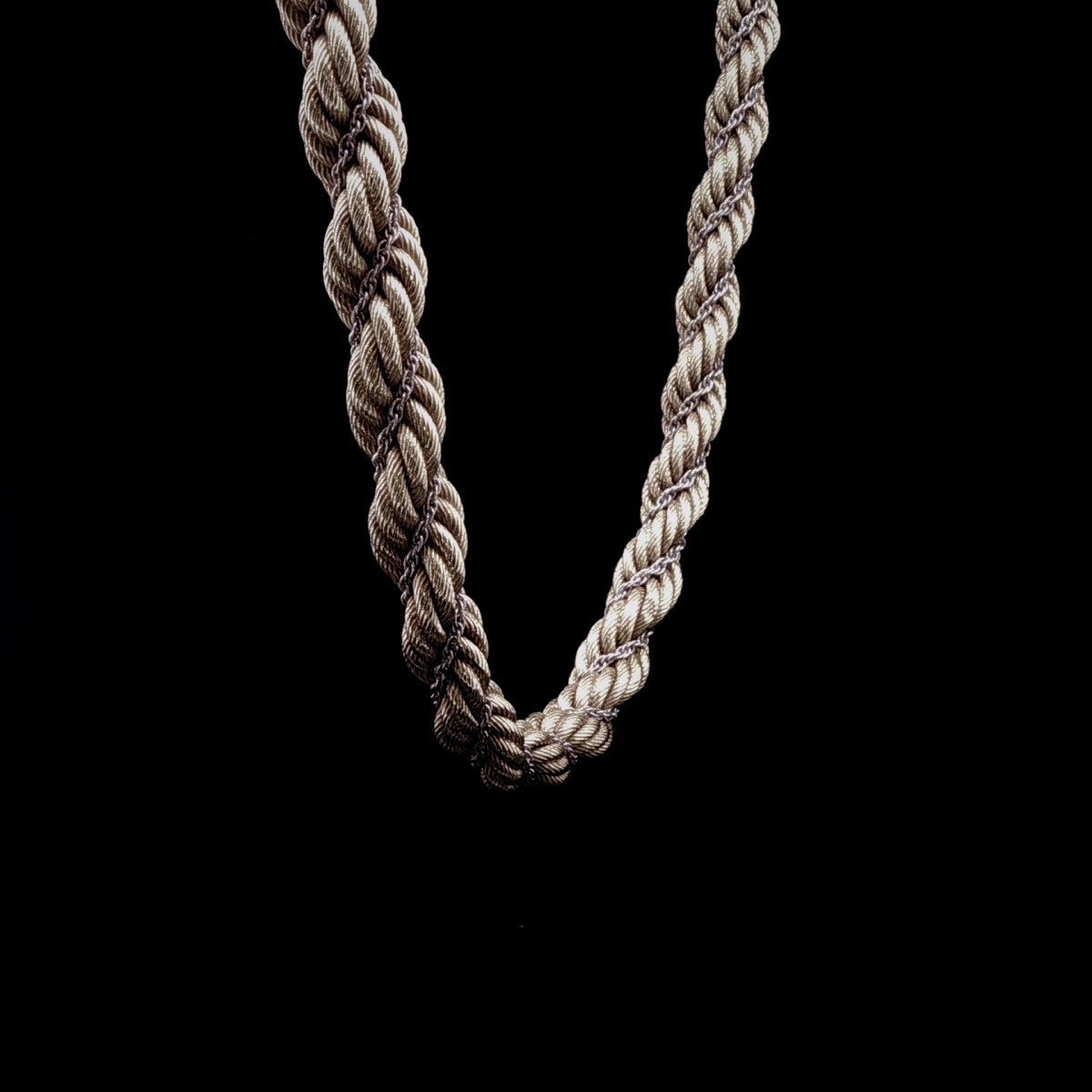 Vintage 18ct Gold Rope Chain Necklace, 48.8g