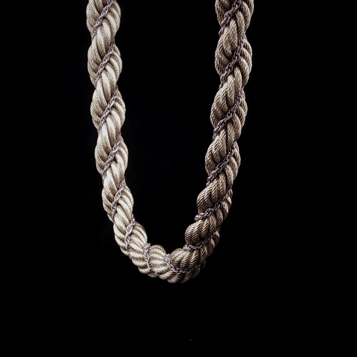 Vintage 18ct Gold Rope Chain Necklace, 48.8g