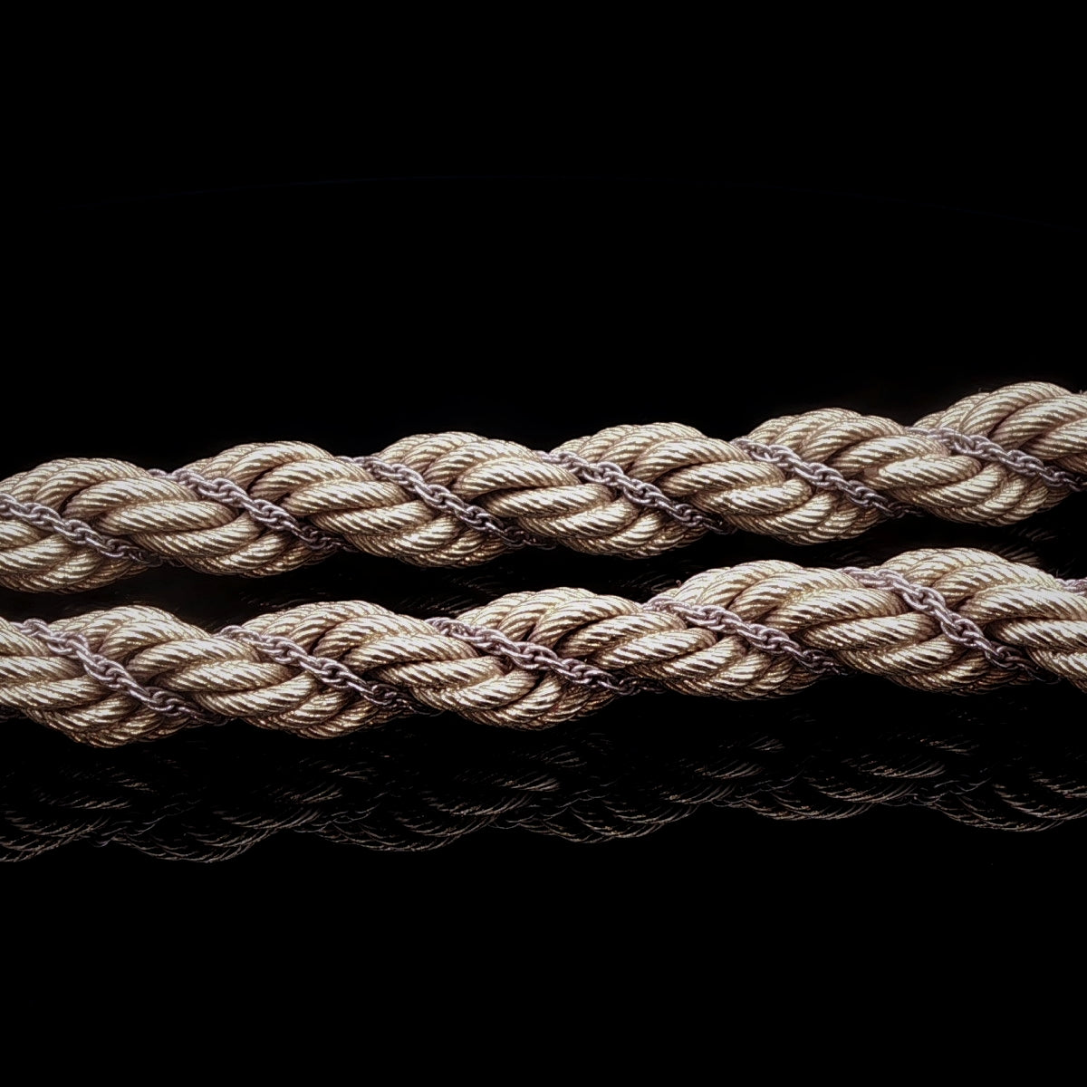 Vintage 18ct Gold Rope Chain Necklace, 48.8g