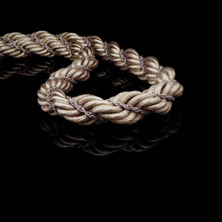 Vintage 18ct Gold Rope Chain Necklace, 48.8g