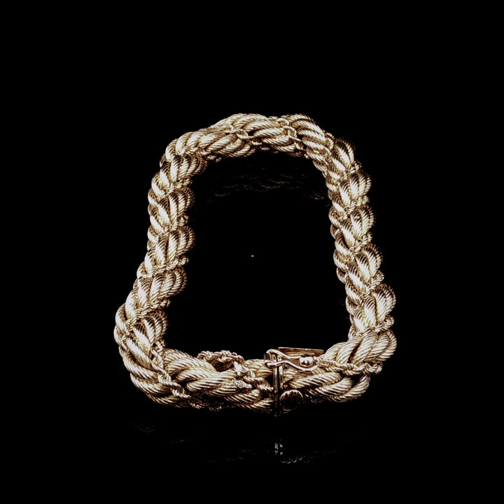 Vintage 18ct Yellow Gold Bracelet, 29.5g