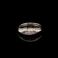 Antique 18ct Yellow Gold Five Stone Old Cut Diamond Ring with Carved Gallery