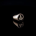 9ct Yellow Gold Masonic Oval Onyx Signet Ring