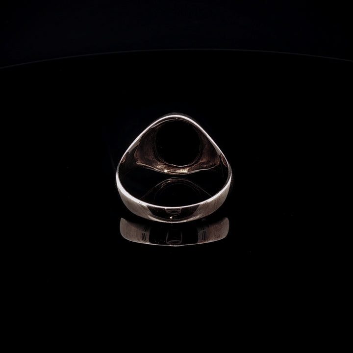 9ct Yellow Gold Masonic Oval Onyx Signet Ring