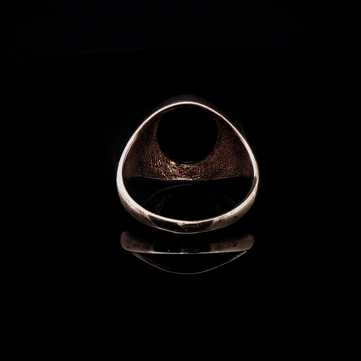 9ct Yellow Gold Black Onyx Masonic Signet Ring, Sheffield 2013