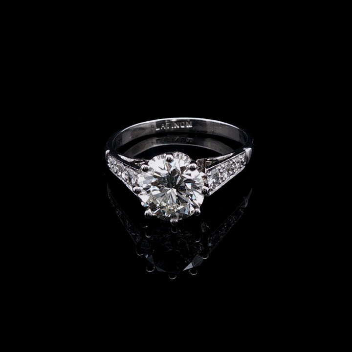 Art Deco Platinum Old Cut 1.50ct Diamond Solitaire Ring, Circa 1935