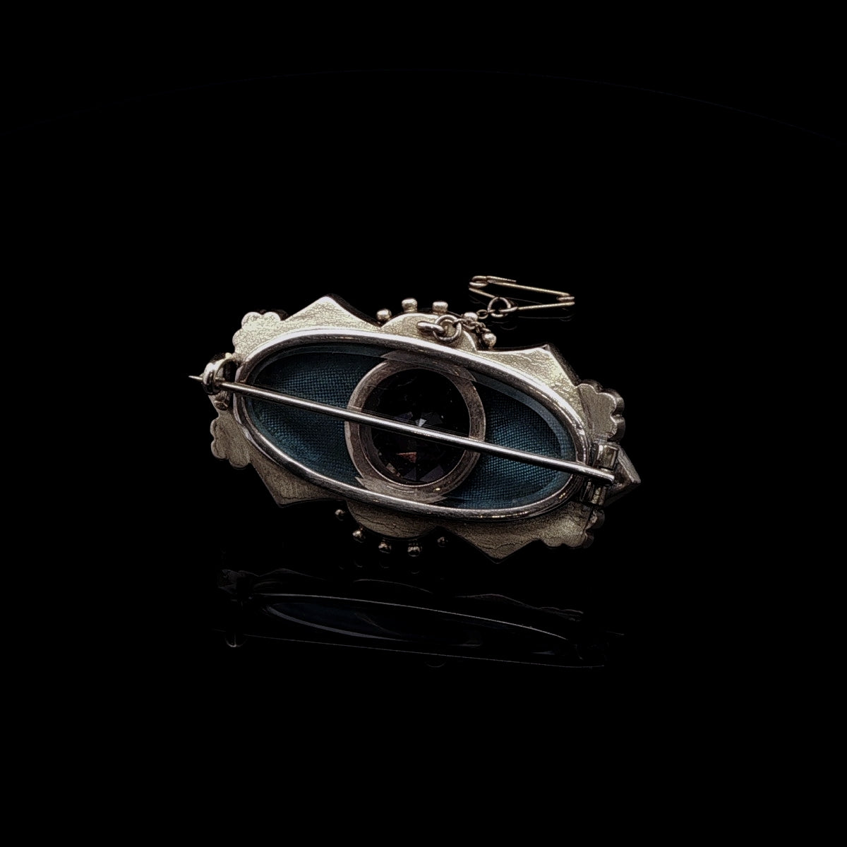 Victorian 9ct Yellow Gold Amethyst and Seed Pearl Brooch, Circa 1870