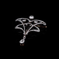 Antique Victorian Platinum and 18ct Gold 1.00ct Diamond Brooch, Circa 1890