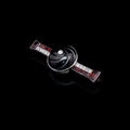 Art Deco Carved Garnet, Old Cut Diamond and Platinum Brooch, Circa 1935