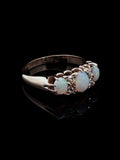 Antique 18ct Yellow Gold Opal and Old Cut Diamond Ring, Circa 1900