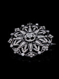Antique Edwardian Platinum Diamond Floral Cluster Brooch, Circa 1915