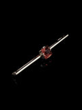 Art Deco 15ct Gold Fire Opal Bar Brooch, Circa 1930
