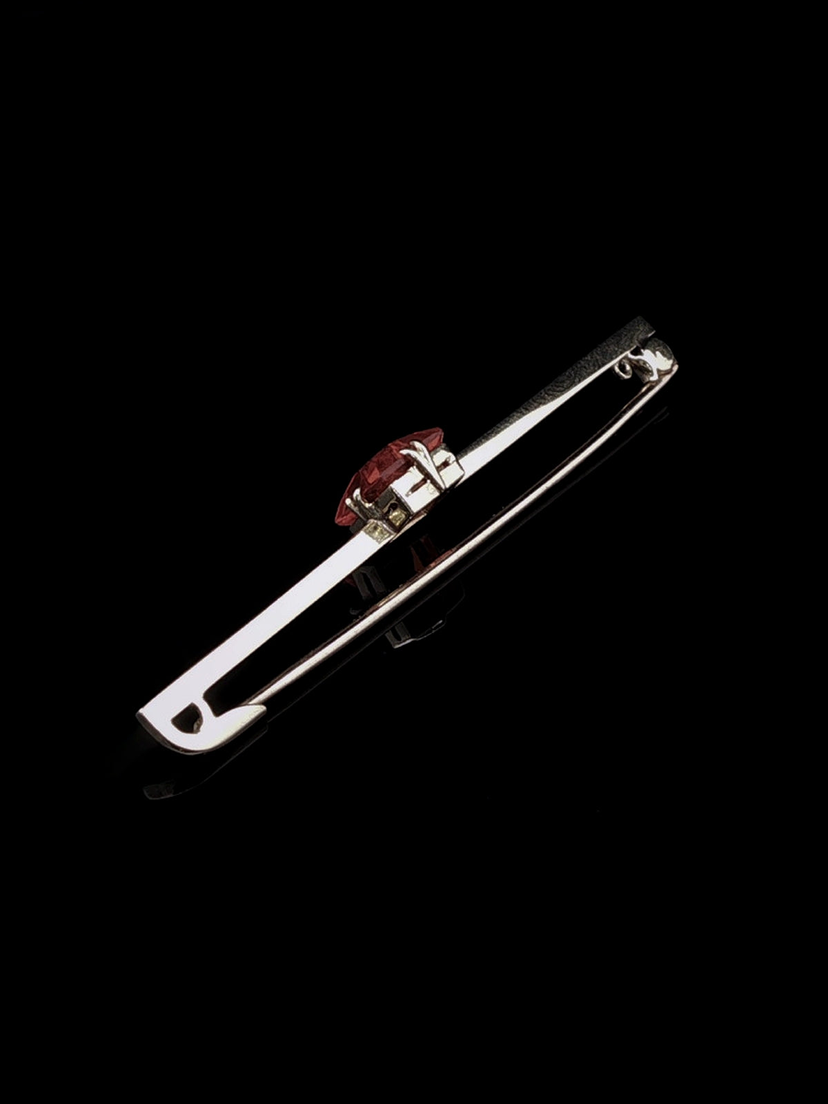 Art Deco 15ct Gold Fire Opal Bar Brooch, Circa 1930