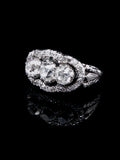 Platinum and Old Cut 1.00ct Diamond Dress Ring, Circa 1940