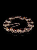 9ct Yellow Gold Bracelet Set with Twelve Citrine Stones, Circa 1985