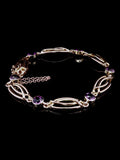 Art Deco 15ct Yellow Gold Amethyst Bracelet, Circa 1930