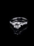 14ct White Gold Old Cut 0.75ct Diamond Solitaire Ring