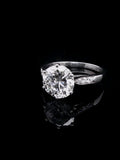 Art Deco Platinum 2.44ct Diamond Solitaire Ring, Circa 1935