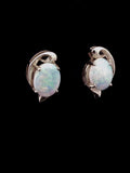 18ct Yellow Gold Opal Stud Earrings